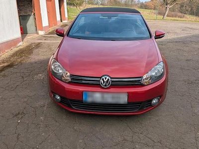 Usata VW Golf 105 CV (77 kW) 2011 Rosso Cabrio