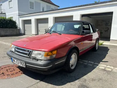 Gebraucht Saab 900 Cabriolet 160 PS (117 kW) 1988 Rot Cabrio