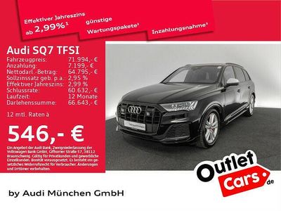 Gebraucht Audi SQ7 Ambiente 507 PS (372 kW) 2021 Mythosschwarz metallic SUV