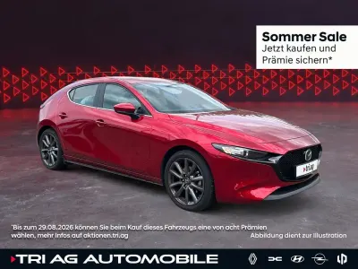Gebraucht Mazda 3 Selection 122 PS (89 kW) 2023 Soul red crystal m (metallic) Limousine