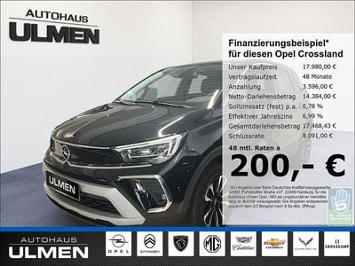 Schwarz Gebraucht 2024 Opel Crossland Elegance SUV | 17.980 € (Fairer Preis)