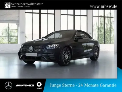Gebraucht Mercedes E220 AMG 194 PS (142 kW) 2023 Metalliclack obsidianschwarz Cabrio