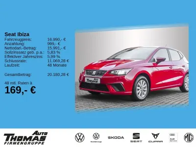 Brugt Seat Ibiza Style 116 HK (85 kW) 2024 Rød Hatchback