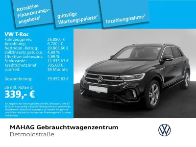 Second-hand VW T-Roc R-line 150 CP (110 kW) 2023 Negru SUV