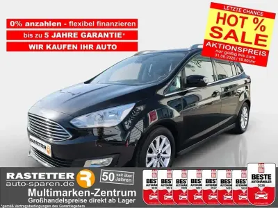 Gebraucht Ford Grand C-Max Titanium 125 PS (91 kW) 2019 Schwarz Van / Kleinbus