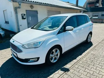 Gebraucht Ford Grand C-Max Titanium 125 PS (91 kW) 2016 Weiß Van / Kleinbus