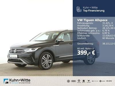 Gebraucht VW Tiguan Allspace Elegance 200 PS (147 kW) 2022 Deep black perleffekt SUV
