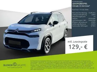 Brugt Citroën C3 Aircross Shine 110 HK (80 kW) 2023 Hvid SUV