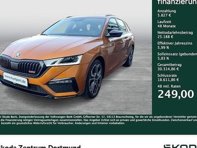 Second-hand Skoda Octavia RS 265 CP (194 kW) 2022 Portocaliu Break