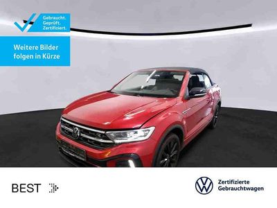 Gebraucht VW T-Roc Cabriolet Style 150 PS (110 kW) 2022 Kings red metallic/schwarz Cabrio