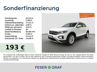 Pure white Gebraucht 2023 VW T-Roc Style SUV | 20.190 € (Guter Preis)