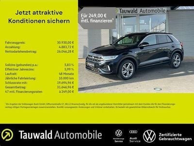 Schwarz Gebraucht 2024 VW T-Roc R-line SUV | 30.930 € (Fairer Preis)