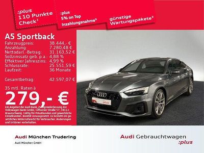 Gebraucht Audi A5 Sportback Ambiente 204 PS (150 kW) 2022 Daytonagrau perleffekt Kleinwagen
