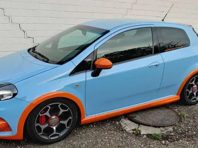 Gebraucht Fiat Grande Punto Abarth 155 PS (114 kW) 2009 Blau Kleinwagen