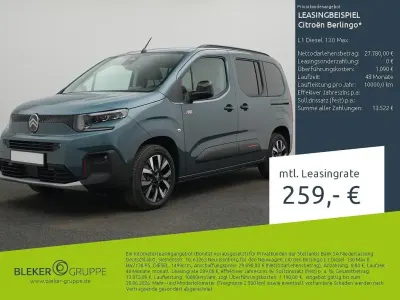 Neu Citroën Berlingo 102 PS (75 kW) 2026 Blau Van / Kleinbus