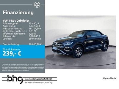 Used VW T-Roc Goal 116 HP (85 kW) 2025 Black SUV