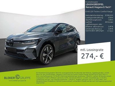 Gebraucht Renault Megane E-Tech Komfort 160 kW (218 PS) 2025 Dolomitgrau, dach i Limousine