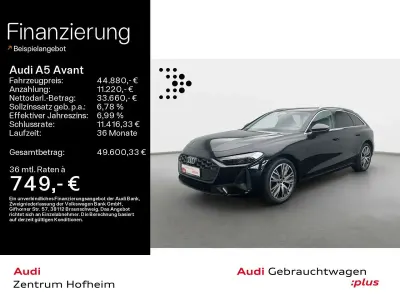 Gebraucht Audi A5 Sport 204 PS (150 kW) 2025 Mythosschwarz metallic Kombi