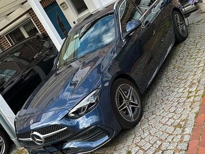 Second-hand Mercedes C300e AMG line 313 CP (230 kW) 2023 Albastru Break