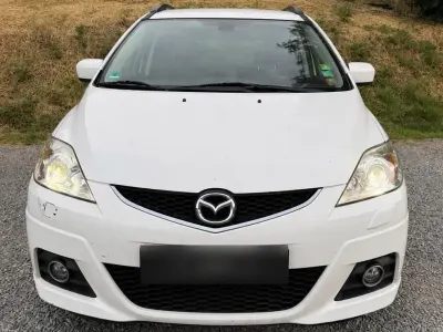 Gebraucht Mazda 5 115 PS (84 kW) 2009 Weiß Van / Kleinbus