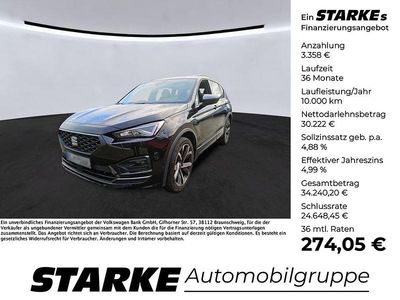 Gebraucht Seat Tarraco FR-Line 245 PS (180 kW) 2023 "deep" schwarz perleffekt SUV