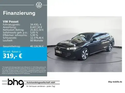 Gebraucht VW Passat Elegance 150 PS (110 kW) 2025 Schwarz Kombi