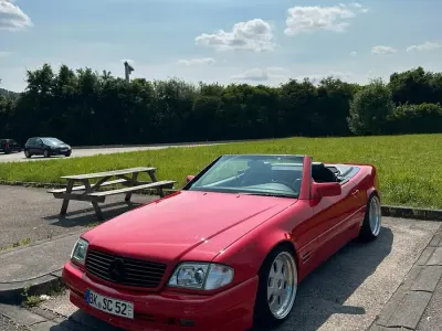 Używany Mercedes SL500 320 KM (235 kW) 1996 Czerwony Kabriolet