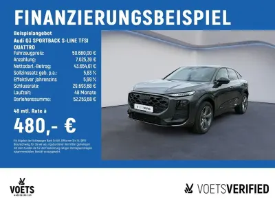 Neu Audi Q3 Sportback S-Line 204 PS (150 kW) 2026 Grau SUV