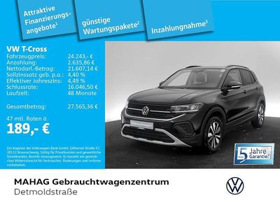 Gebraucht VW T-Cross Goal 116 PS (85 kW) 2024 Deep black perleffekt SUV