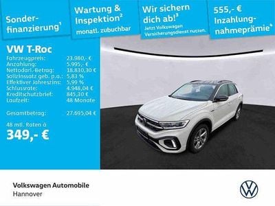 Usado VW T-Roc R-line 150 HP (110 kW) 2023 Cinzento SUV