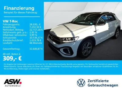 Gebraucht VW T-Roc R-line 150 PS (110 kW) 2025 Pure white/schwarz SUV