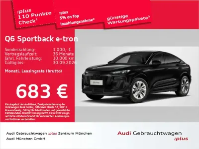 Gebraucht Audi Q6 e-tron Performance 225 kW (306 PS) 2025 Mythosschwarz metallic SUV