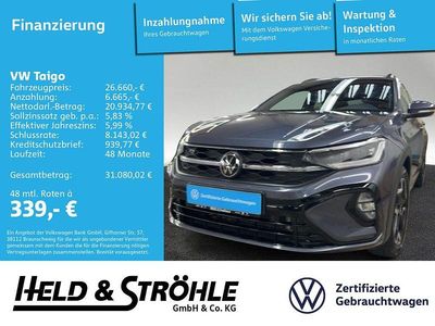 Gebraucht VW Taigo R-line 150 PS (110 kW) 2025 Rauchgrau metallic SUV