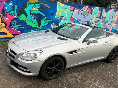 Używany Mercedes SLK250 204 KM (150 kW) 2014 Srebrny Kabriolet