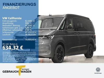 Grau Neu 2025 VW California Beach Van | 62.440 € (Guter Preis)