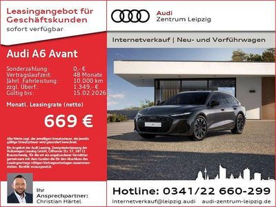 Schwarz Neu 2025 Audi A6 Sport Kombi | 75.990 € (Superpreis)