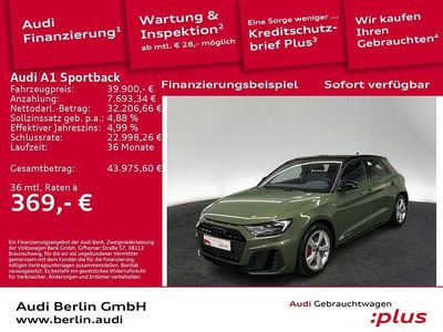 Distriktgrün metallic Gebraucht 2025 Audi A1 Sportback S-Line Kleinwagen | 39.900 €