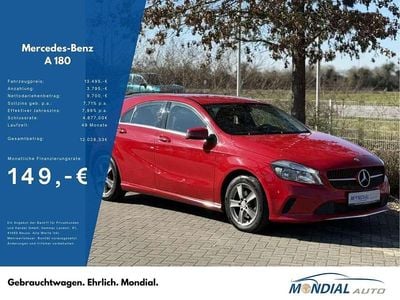 Gebraucht Mercedes A180 122 PS (89 kW) 2015 Jupiterrot  unilack Kleinwagen