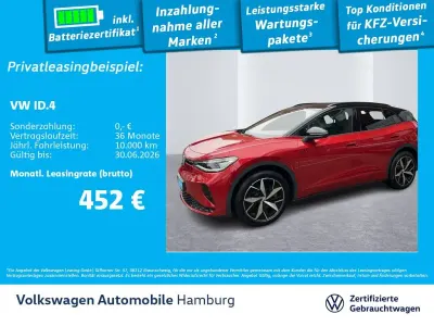 Brugt VW ID.4 GTX 219 kW (299 HK) 2023 Rød SUV