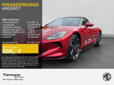 Usata MG Cyberster 375 kW (510 CV) 2025 Rosso Cabrio