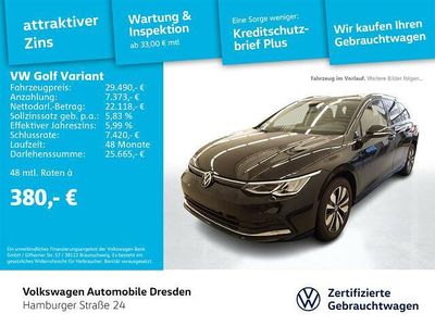 Gebraucht VW Golf VIII Move 131 PS (96 kW) 2024 Deep black perleffekt Kombi