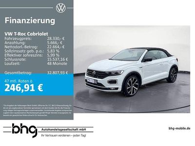 Gebraucht VW T-Roc R-line 150 PS (110 kW) 2022 Weiß SUV