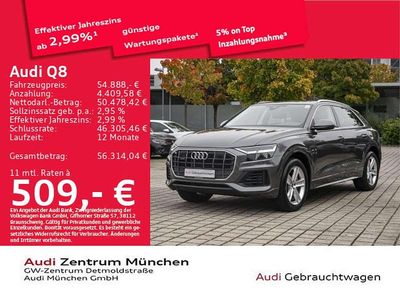 Samuraigrau metallic Gebraucht 2022 Audi Q8 Ambiente SUV | 54.888 € (Superpreis)