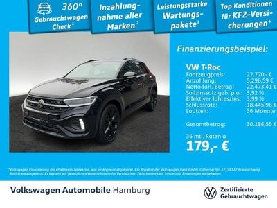 Begagnad VW T-Roc R-line 150 HK (110 kW) 2023 Svart SUV