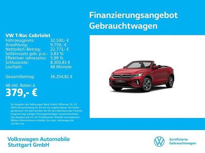 Gebraucht VW T-Roc Cabriolet R-line 150 PS (110 kW) 2025 Rot Cabrio