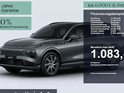 Neu XPENG G9 AWD Performance 422 kW (575 PS) 2026 Grau SUV