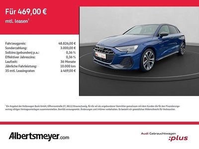 Blau Gebraucht 2024 Audi A3 S-Line Limousine | 48.826 € (Teuer)