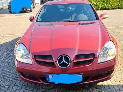 Brugt Mercedes SLK200 2005 Rød Cabriolet