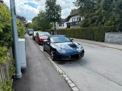 Gebraucht Porsche Boxster 220 PS (161 kW) 1997 Blau Cabrio