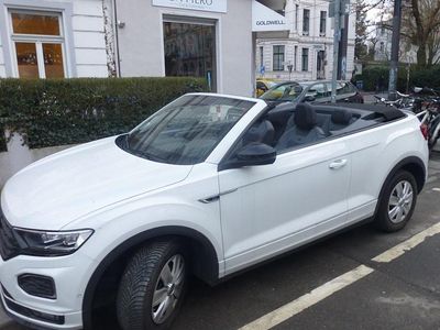 Gebraucht VW T-Roc Cabriolet R-line 150 PS (110 kW) 2021 Weiß Cabrio